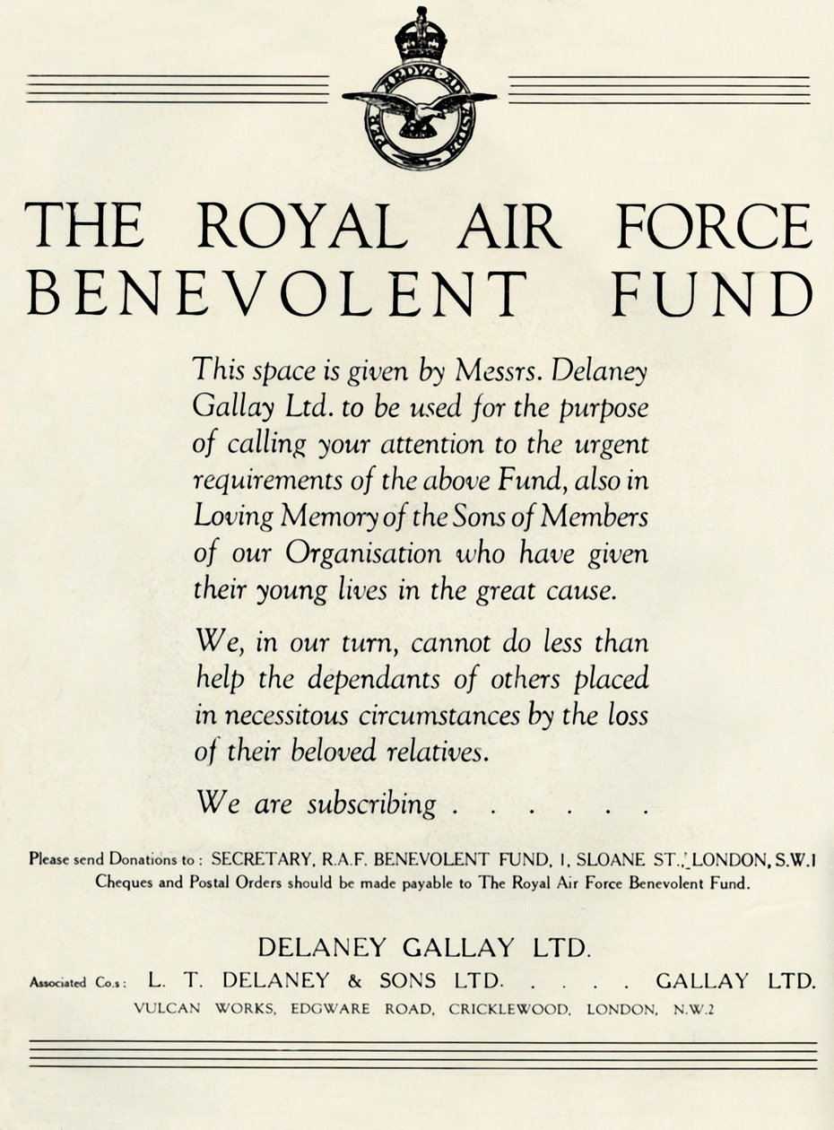 Royal Air Force Benevolent Fund, 1941. av Unbekannt