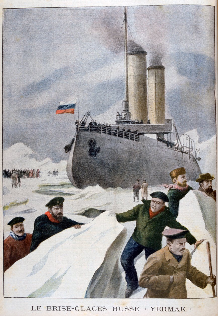 Den ryska isbrytaren Yermak, 1902 av Unbekannt