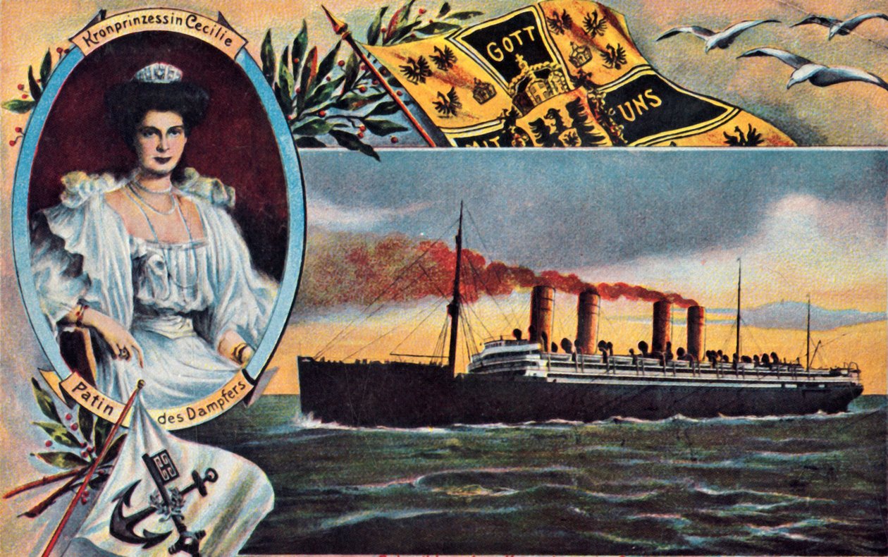 SS-kronprinsessan Cecilie, c1910. av Unbekannt