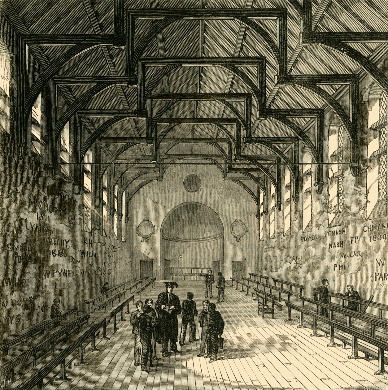 Skolrummet, 1881. av Unbekannt