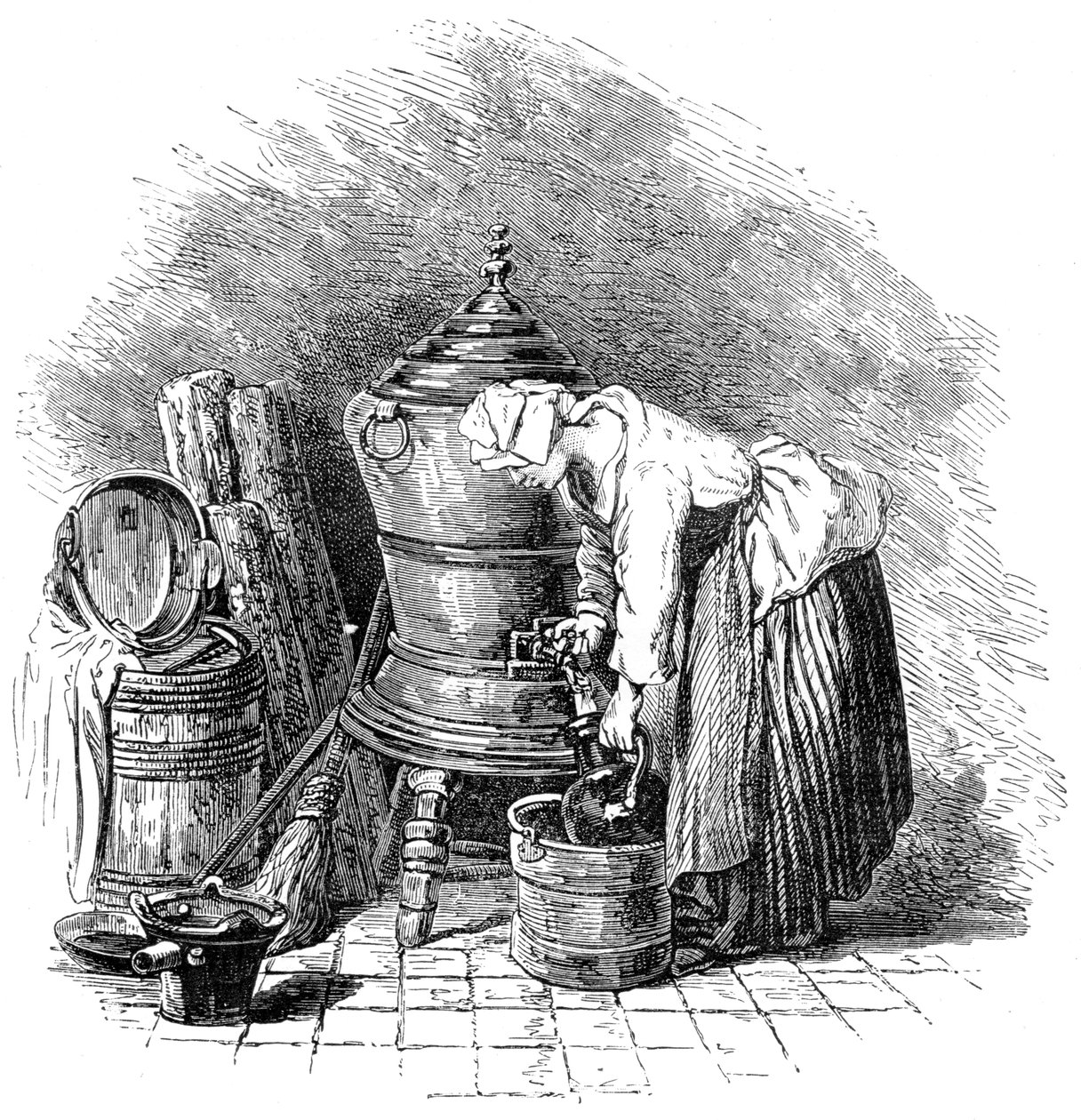 Tjänaren, 1885 av Unbekannt