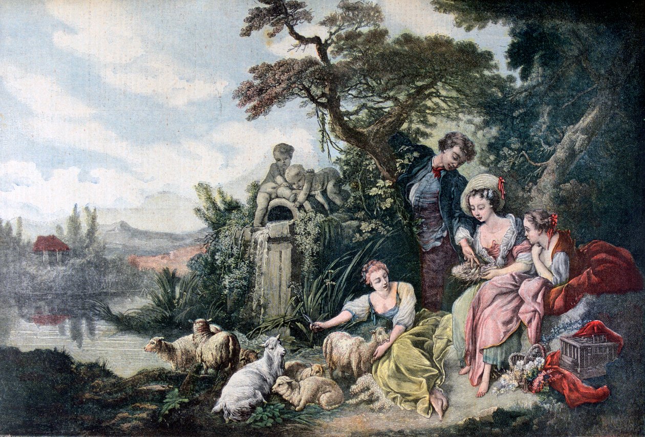 The Shepherds Gift, or The Nest, 1892 av Unbekannt
