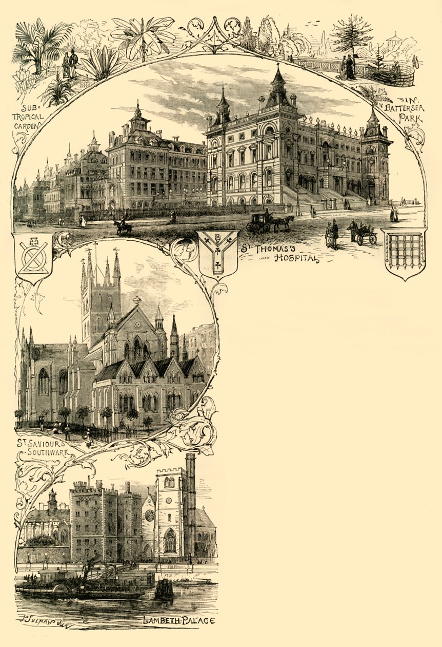 Södra förorterna, c1878. av Unbekannt