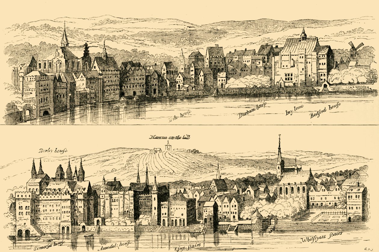 Stranden från Themsen, sextonde århundradet, 1881. av Unbekannt