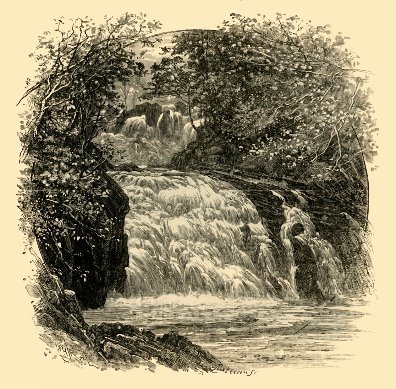 Swallow Falls, 1898. av Unbekannt