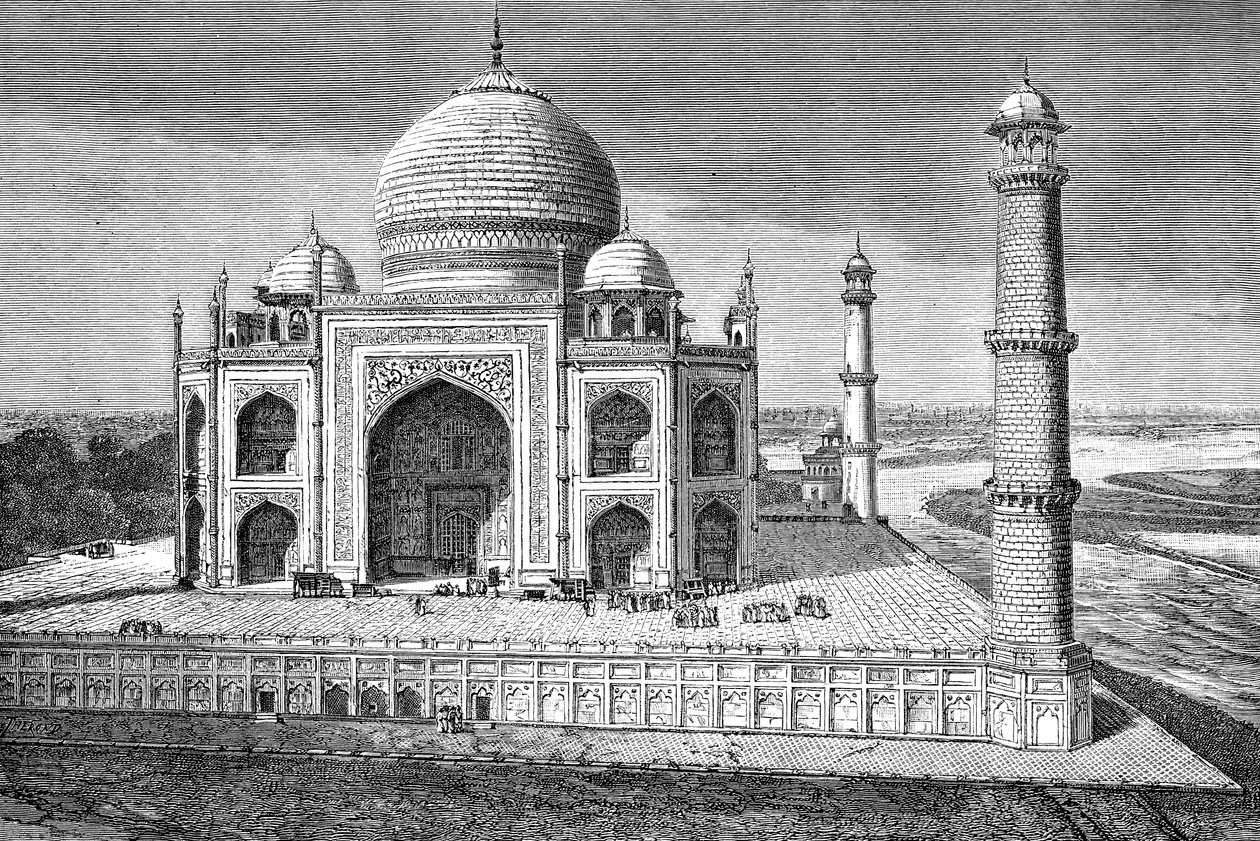 Taj Mahal, Agra, Indien, 1895 av Unbekannt