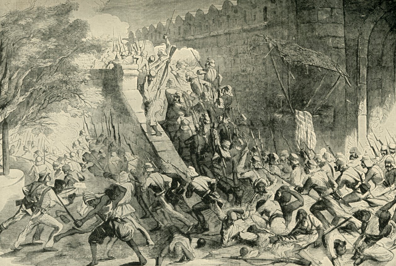 Intagandet av Kashmirporten, 1901. av Unbekannt