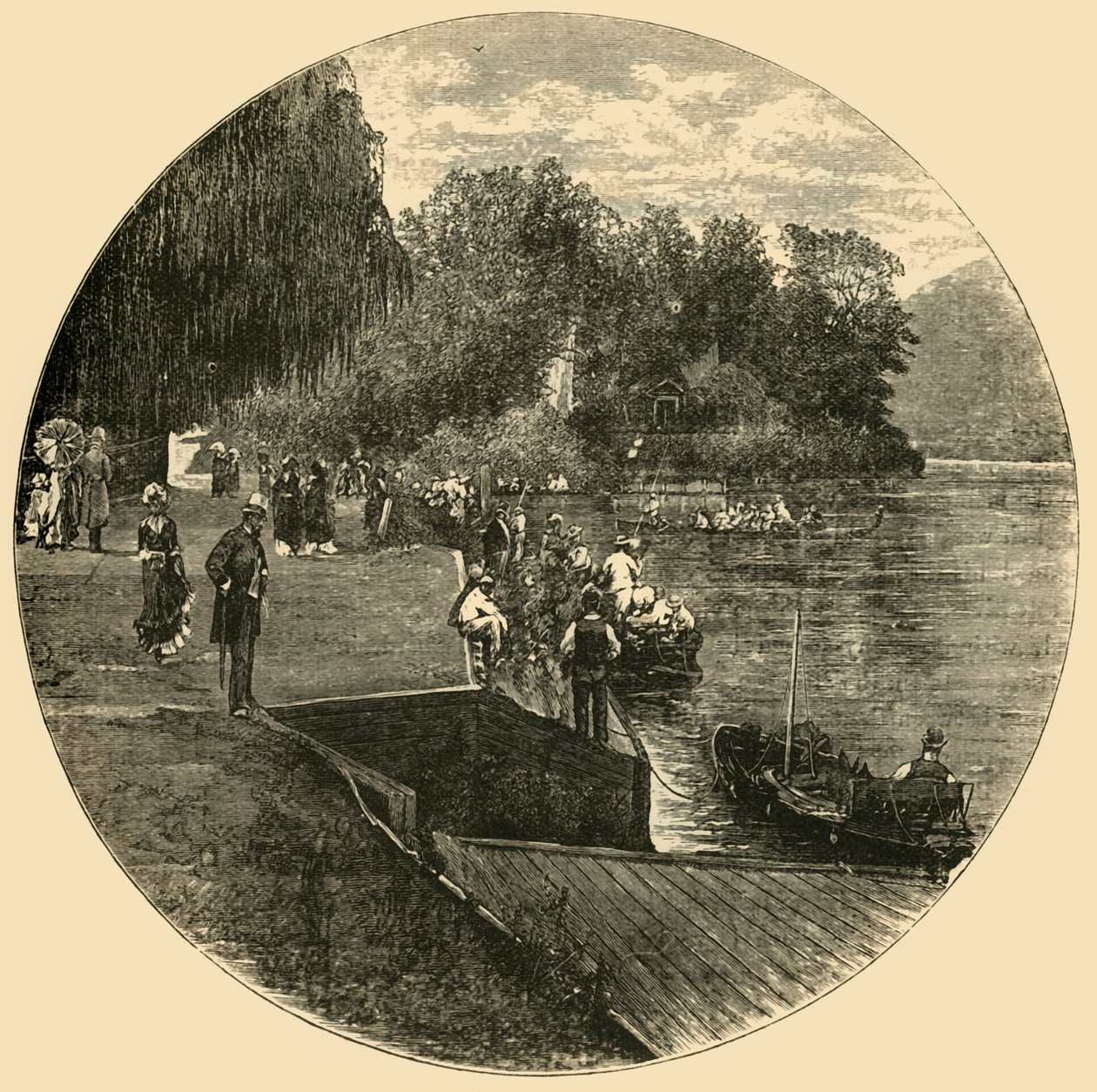 Themsen vid Ray Mead, 1898. av Unbekannt