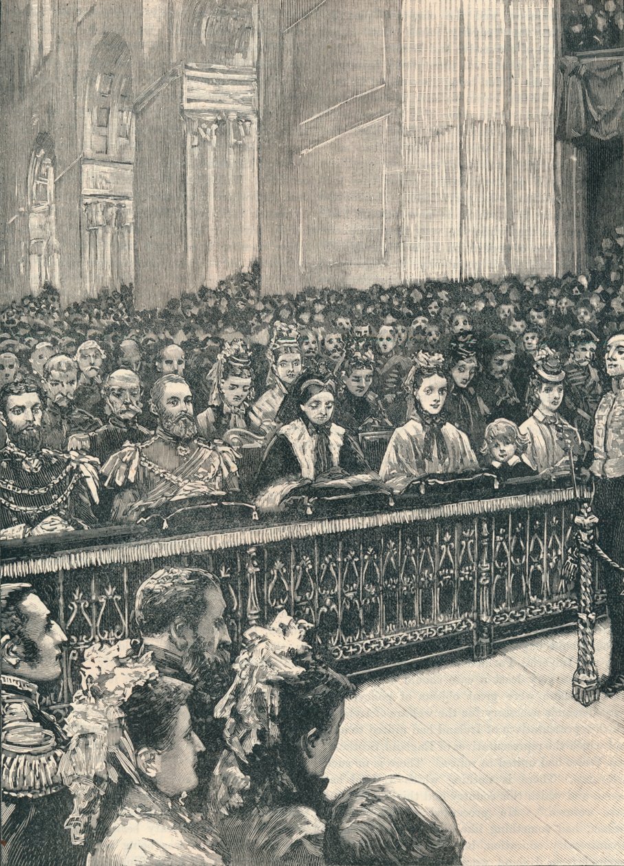 Tacksägelsegudstjänsten i St. Pauls Cathedral, 1906 av Unbekannt