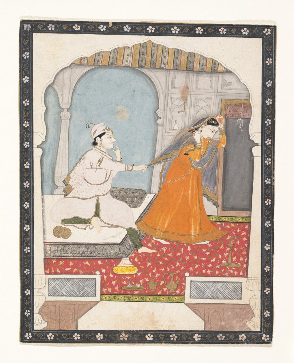 Den skygga bruden, ca. 1800. av Unbekannt