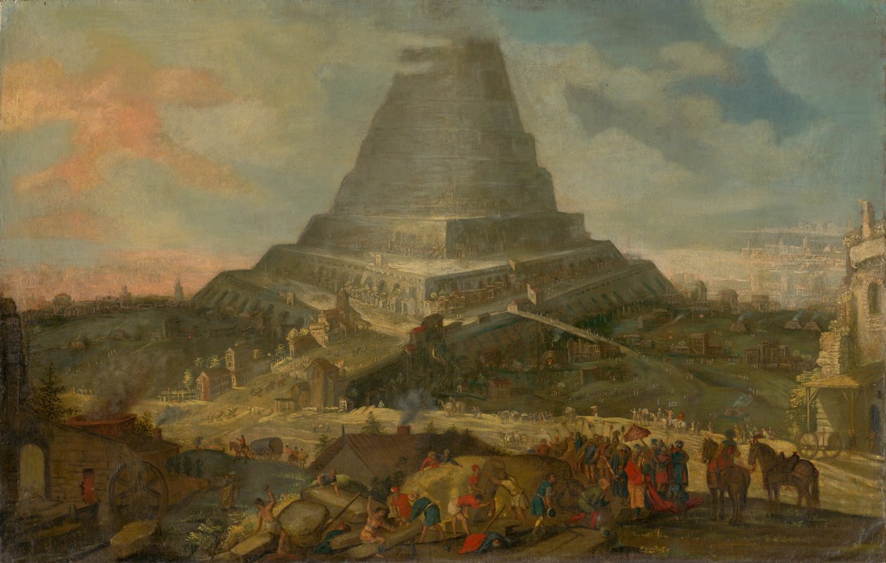 The Tower of Babel av Unbekannt