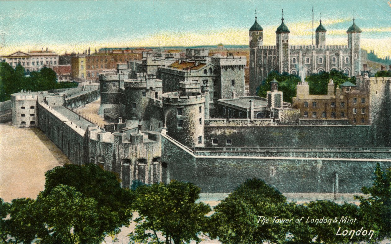 The Tower of London & Mint, London, c1910. av Unbekannt