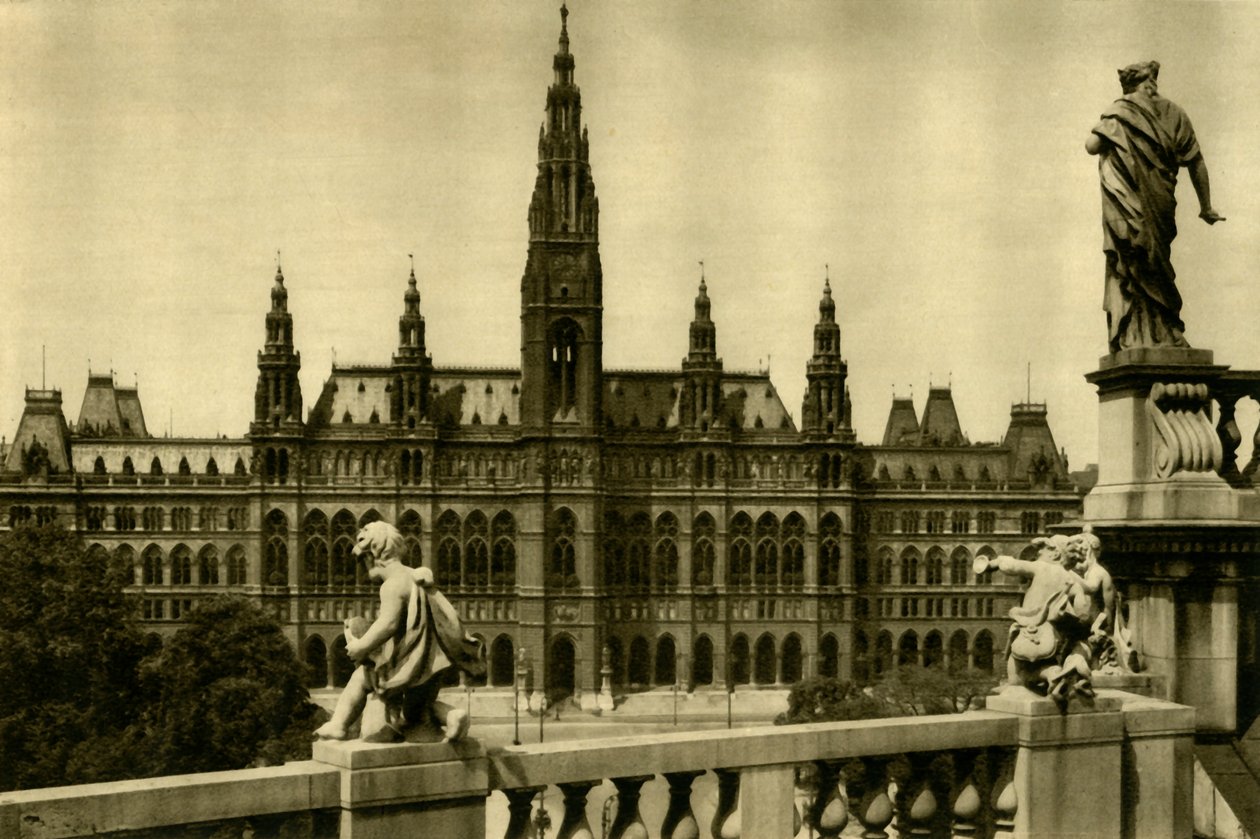 Rådhuset, Wien, Österrike, c1935. av Unbekannt
