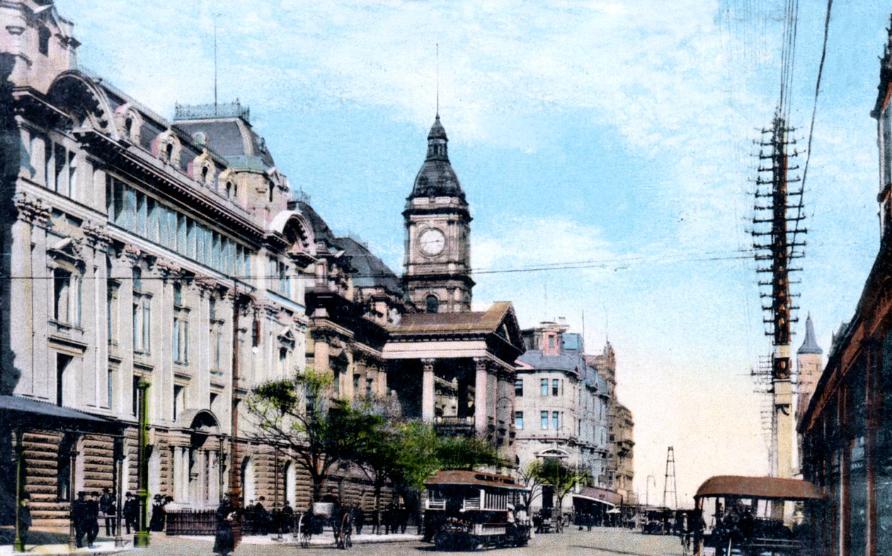 Stadshusets nya tillbyggnad, Melbourne, Australien, 1912 av Unbekannt