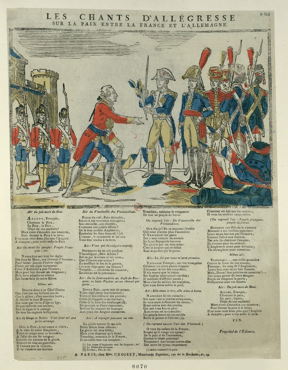 Fördraget i Pressburg, 1805 av Unbekannt