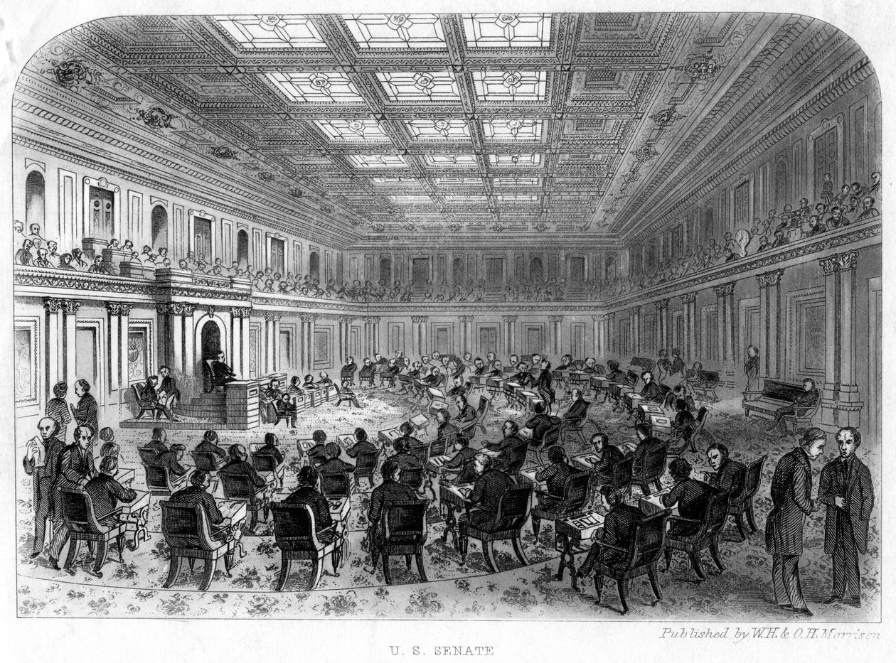 Den amerikanska senaten, 1800-talet av Unbekannt