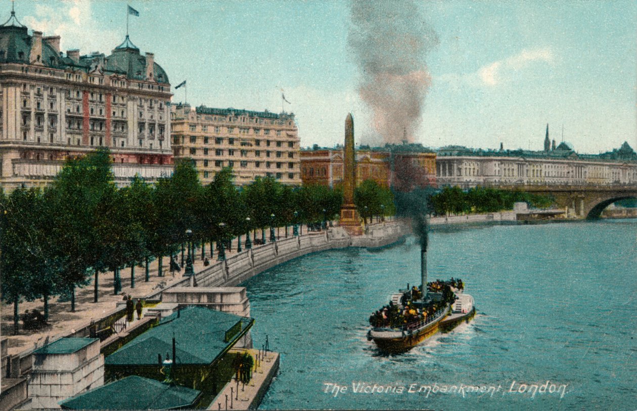 The Victoria Embankment, London, 1907, c1900-1930 av Unbekannt
