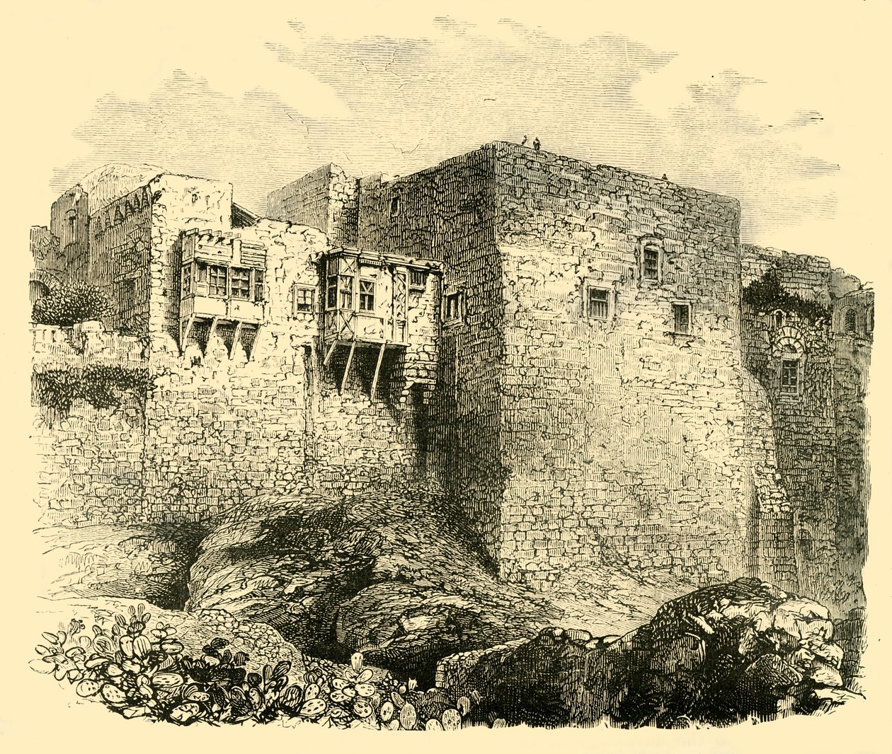 Jerusalems murar, 1890. av Unbekannt