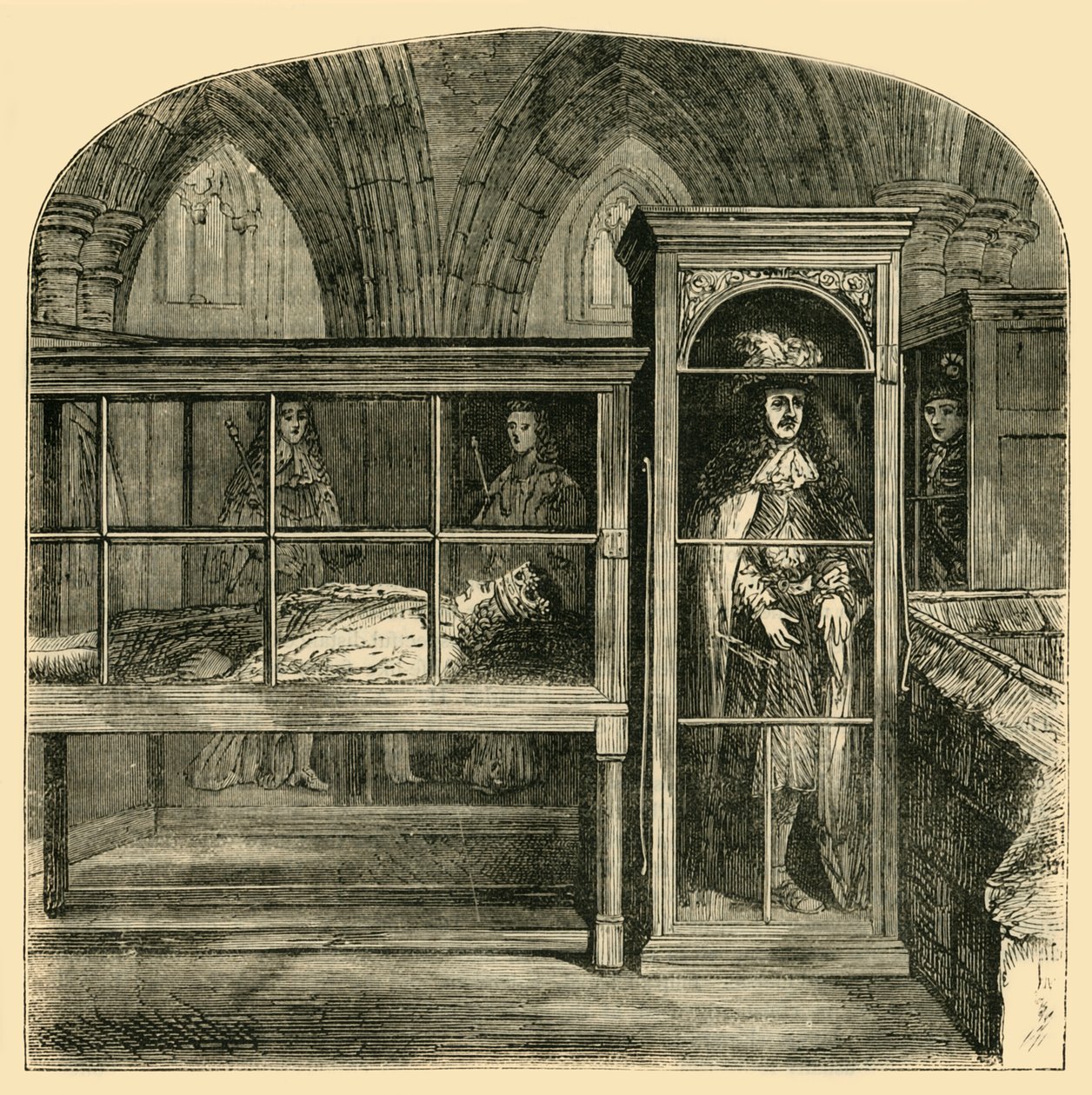 Vaxfigurerna i Westminster Abbey, 1881. av Unbekannt