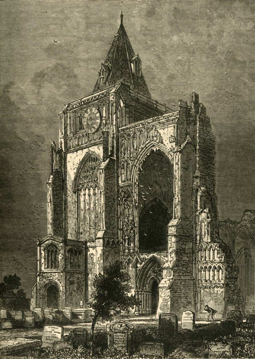 Västfronten, Crowland Abbey, 1898. av Unbekannt