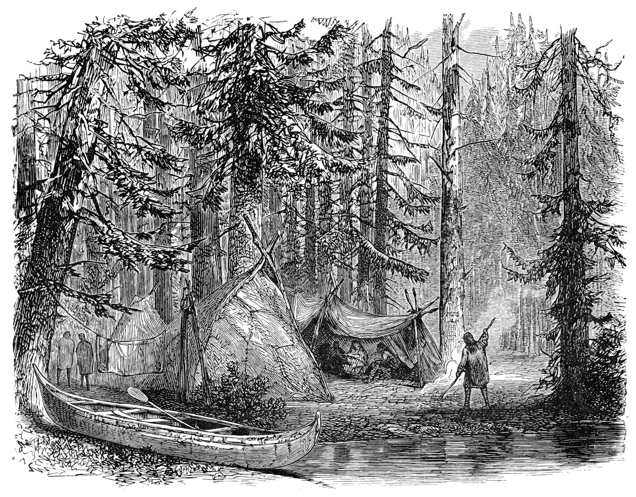 Skogen före emigranten, 1900 av Unbekannt
