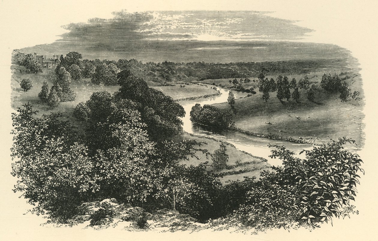 The Wye, från Goodrich Castle, c1890. av Unbekannt