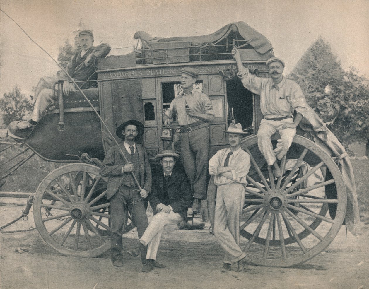 The Zambesi Coach, c1900. av Unbekannt