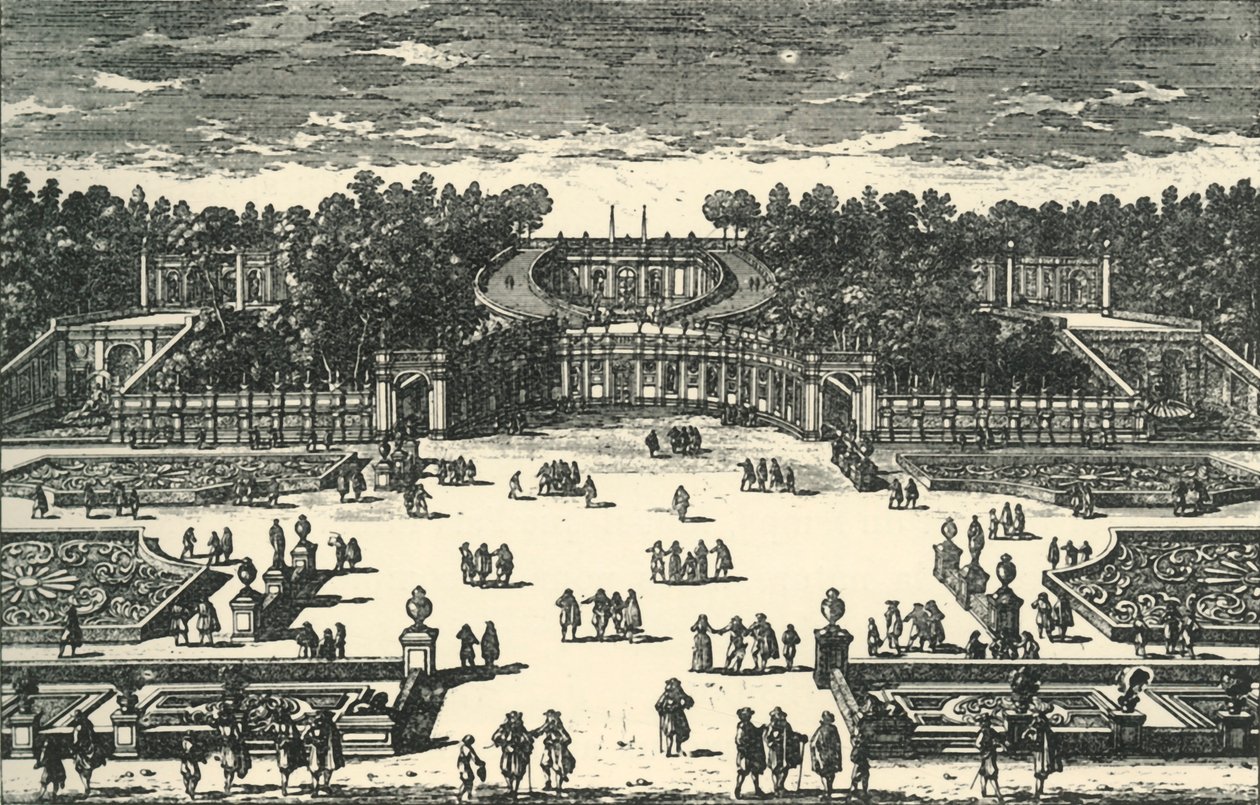 Amfiteatern i Villa Pamphili, 1670, 1903. av Unbekannt