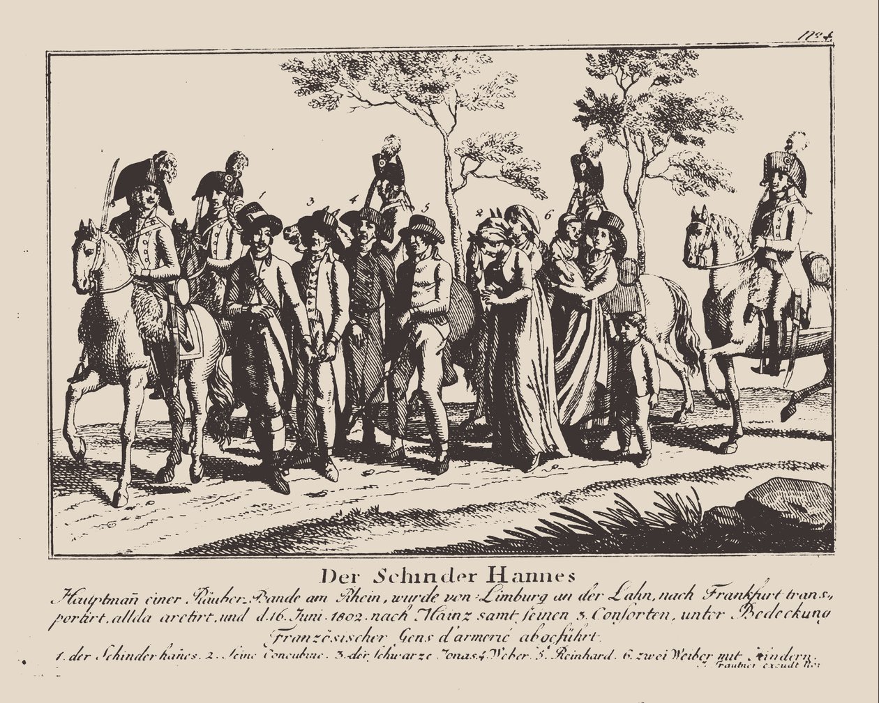 arresteringen av Schinderhannes, 1802. av Unbekannt