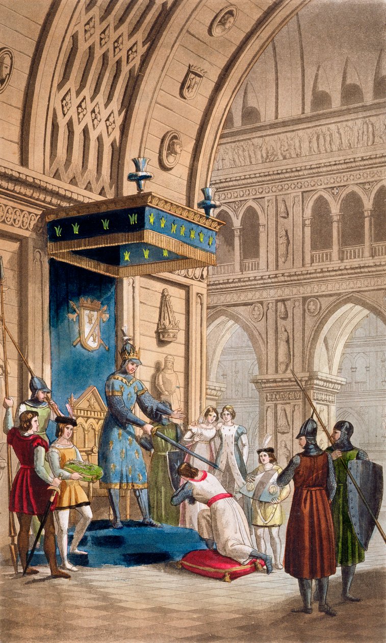 "Skapandet av en tempelriddare", c1820-1830 av Unbekannt