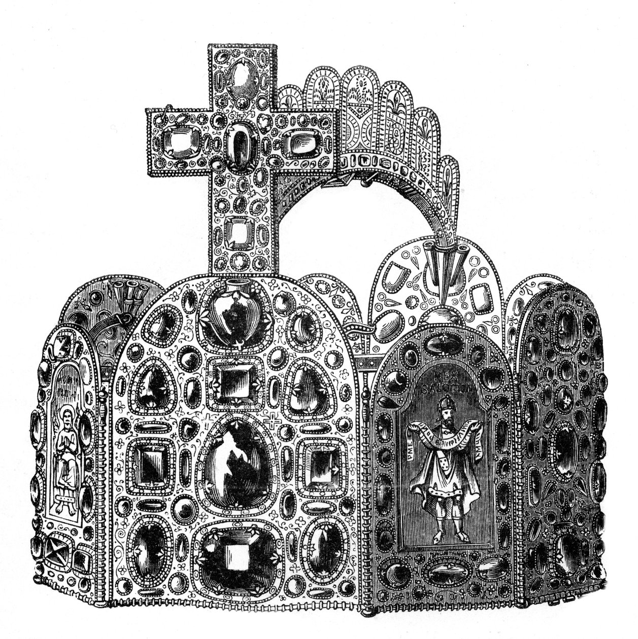 Karl den Stores diadem, c800-talet, 1870 av Unbekannt