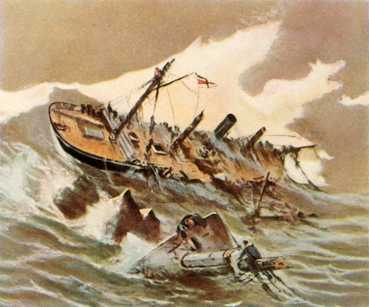Gevärsskeppet Iltis förliste, 1896, 1936. av Unbekannt