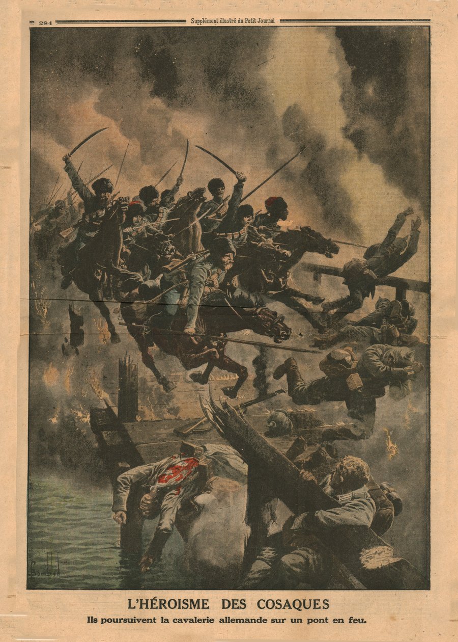 Kosackernas heroism, 1915. av Unbekannt