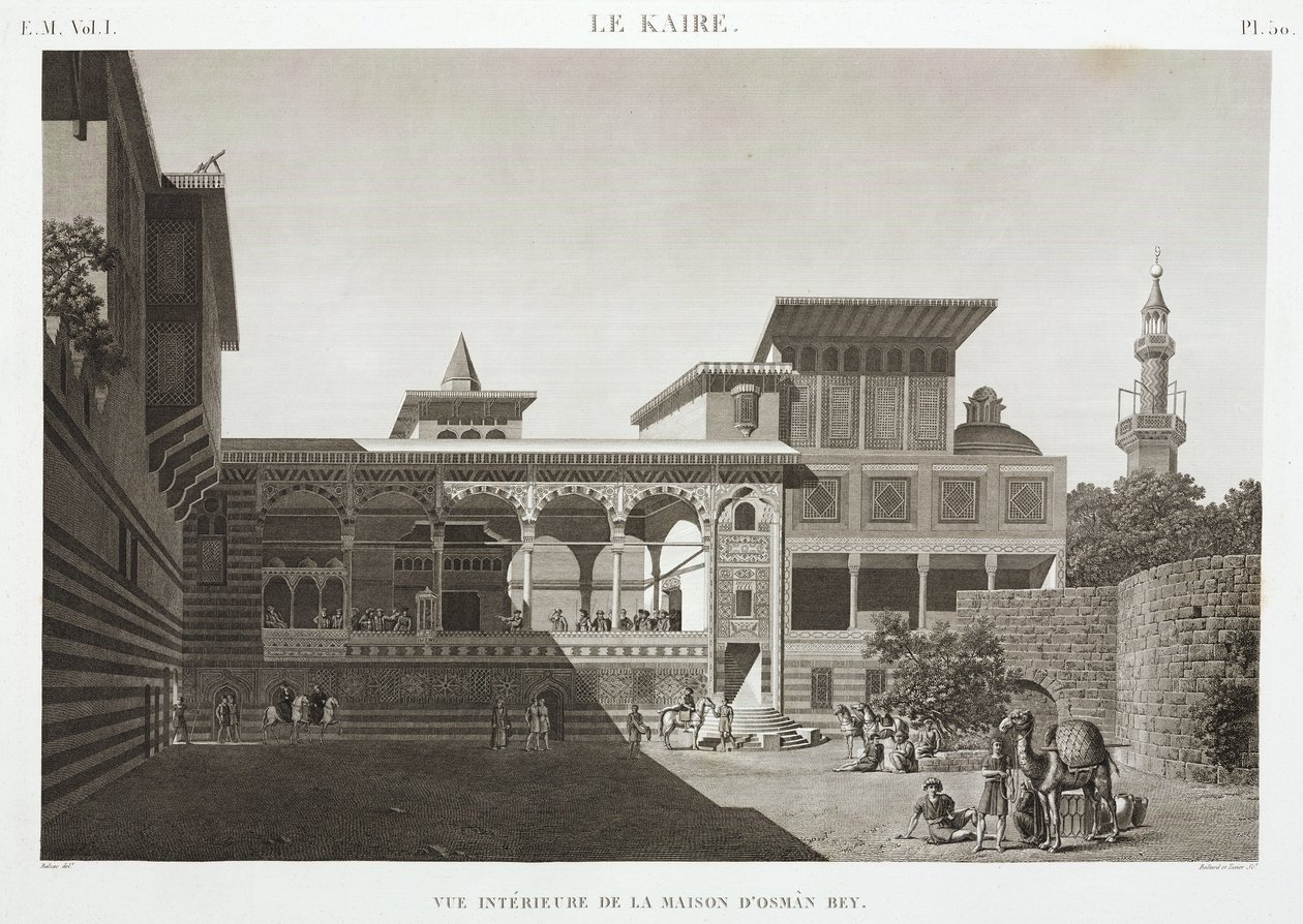 Osman Beys hus, Egypten, ca 1798 av Unbekannt