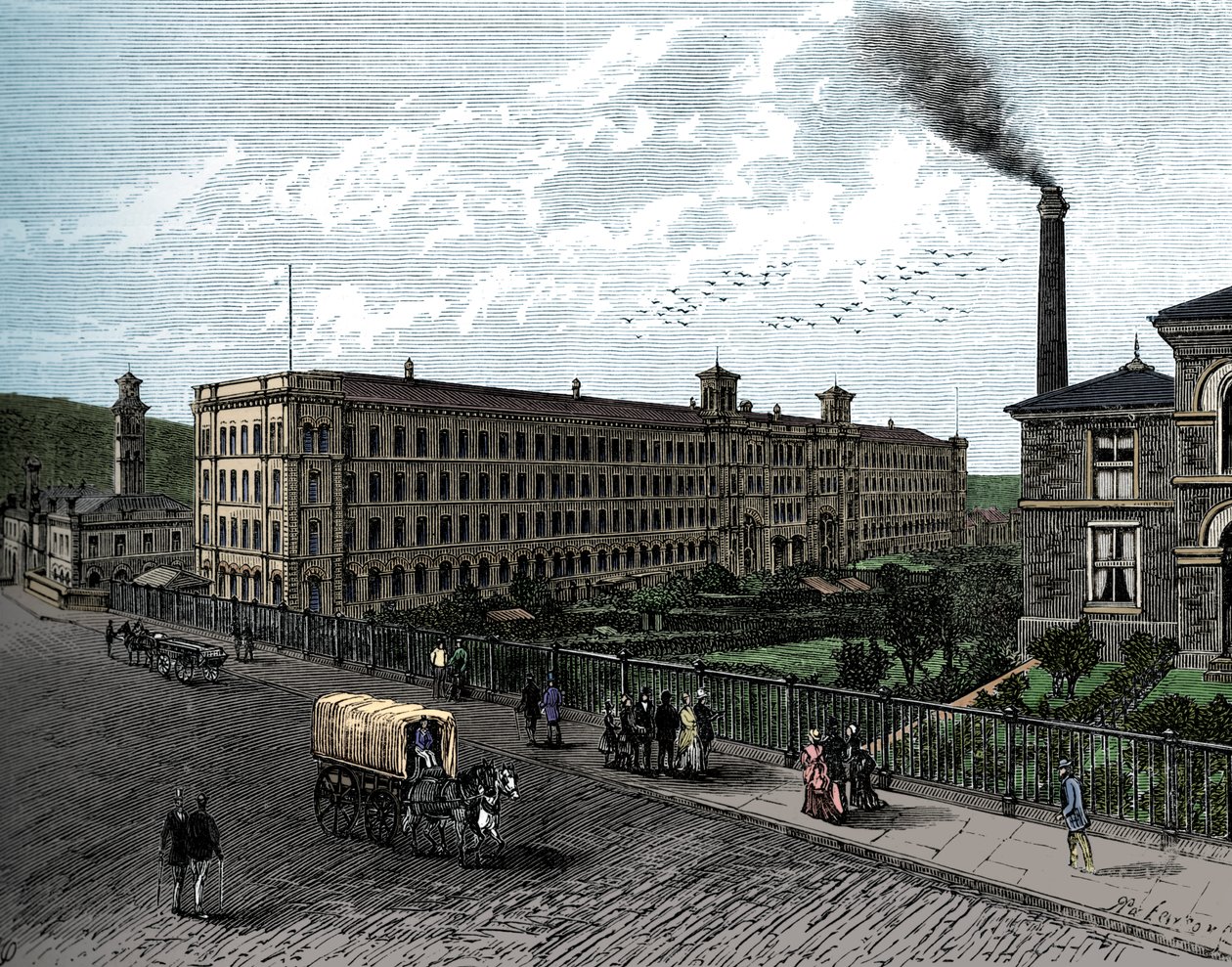 Bruket i Saltaire, c1880 av Unbekannt