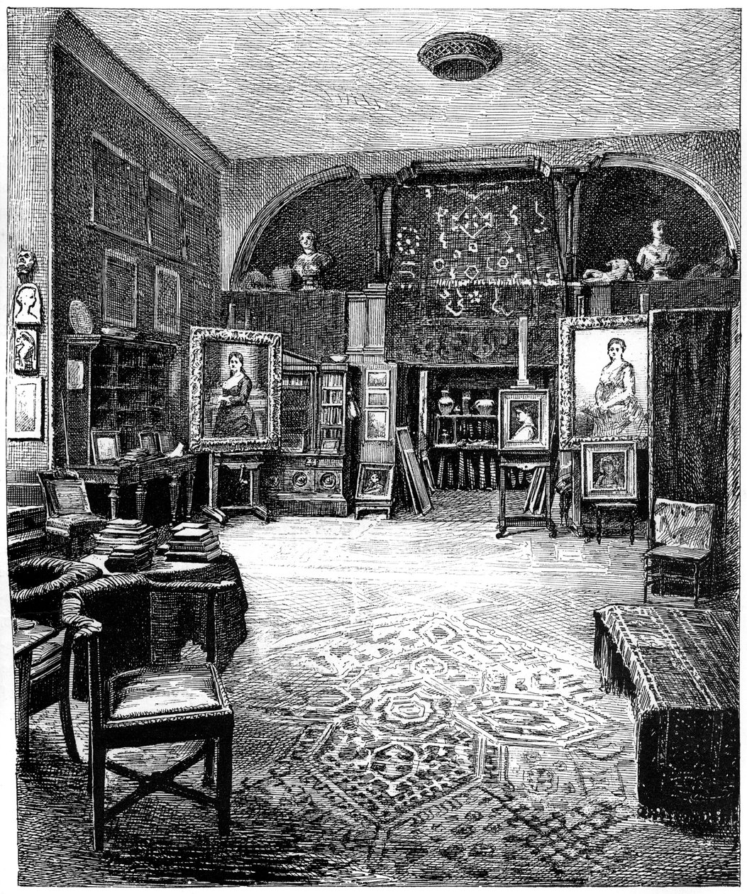 Sir Frederic Leightons studio, c1880-1882 av Unbekannt