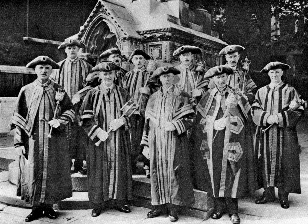 The Ward beadles, Guildhall, London, 1926-1927 av Unbekannt