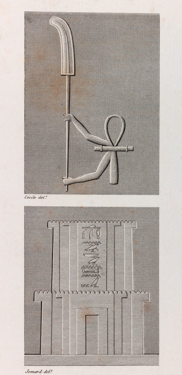 Thebe: Karnak, närbild av Unbekannt