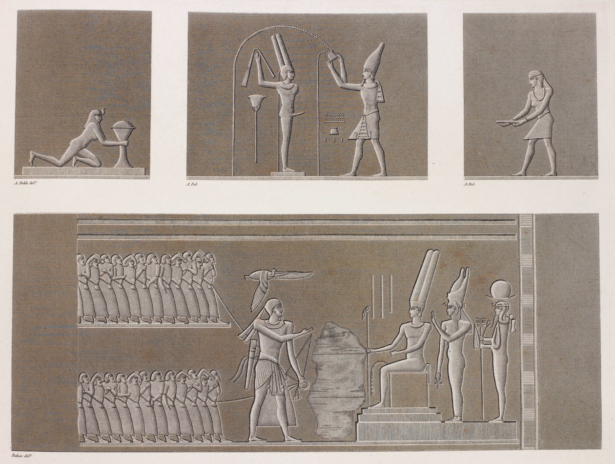Thebe: Karnak, närbild av Unbekannt