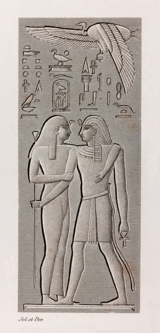 Thebe, Karnak närbild av Unbekannt