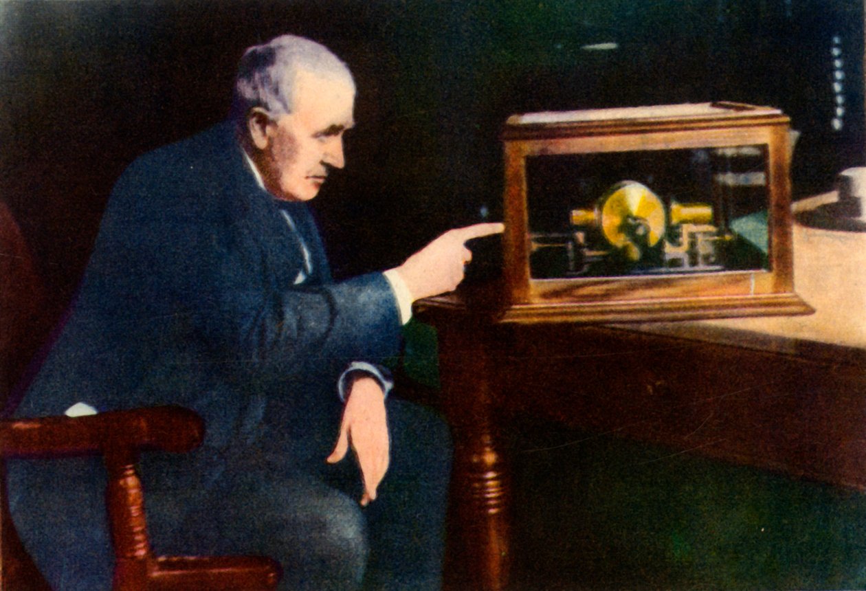 Thomas Alva Edison, c1910-talet. av Unbekannt