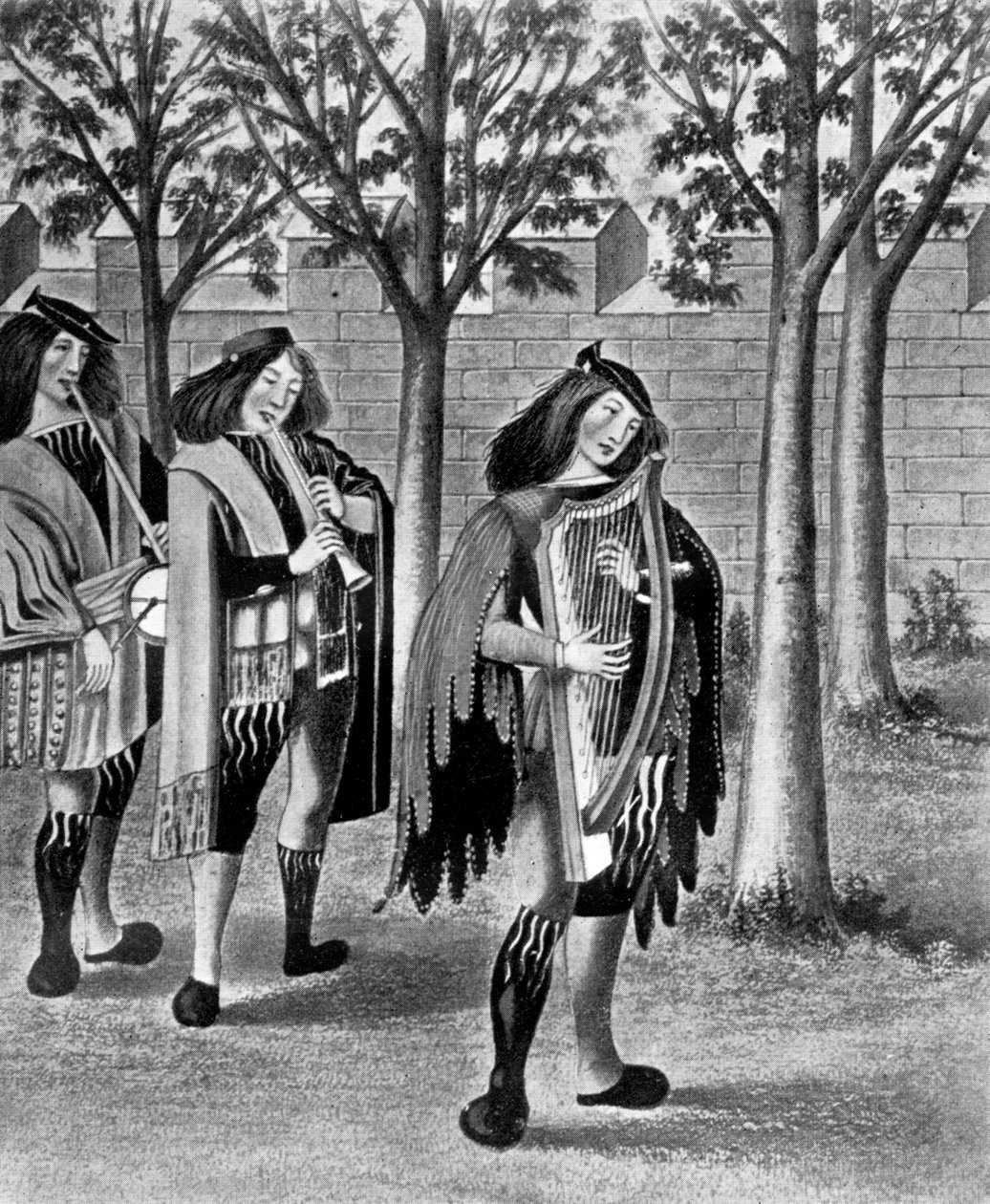 Tre sångare, c1480, 1910 av Unbekannt