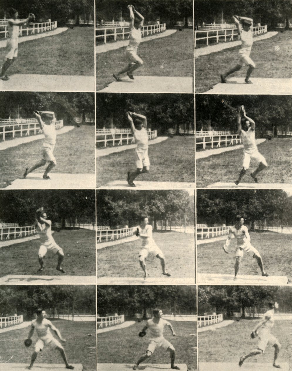 Kasta diskus utan att vända, 1908. av Unbekannt