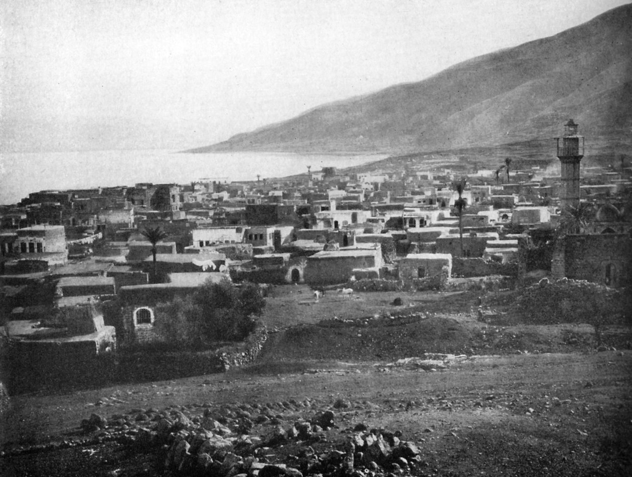 Tiberias och Galileiska sjön, 1926 av Unbekannt