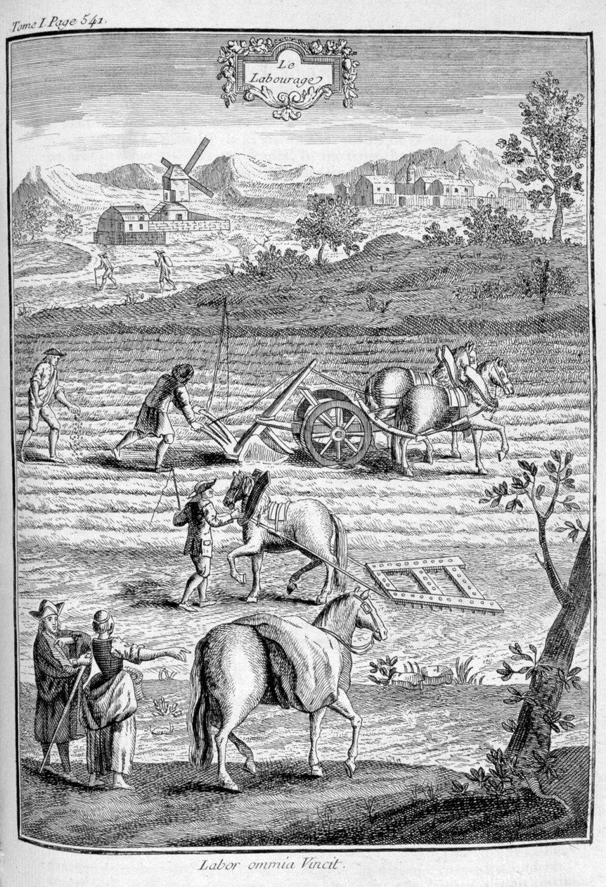 Jordbearbetning, 1775 av Unbekannt