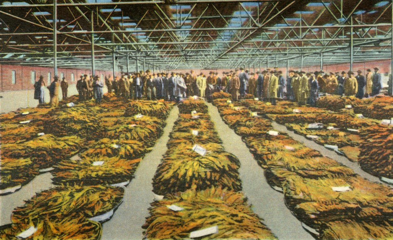 Tobaksförsäljning, en ständigt intressant scen, 1942. av Unbekannt