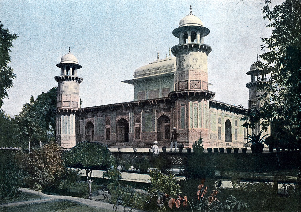 Itimad-Ud-Daulas grav, Agra, Indien, c1890 av Unbekannt