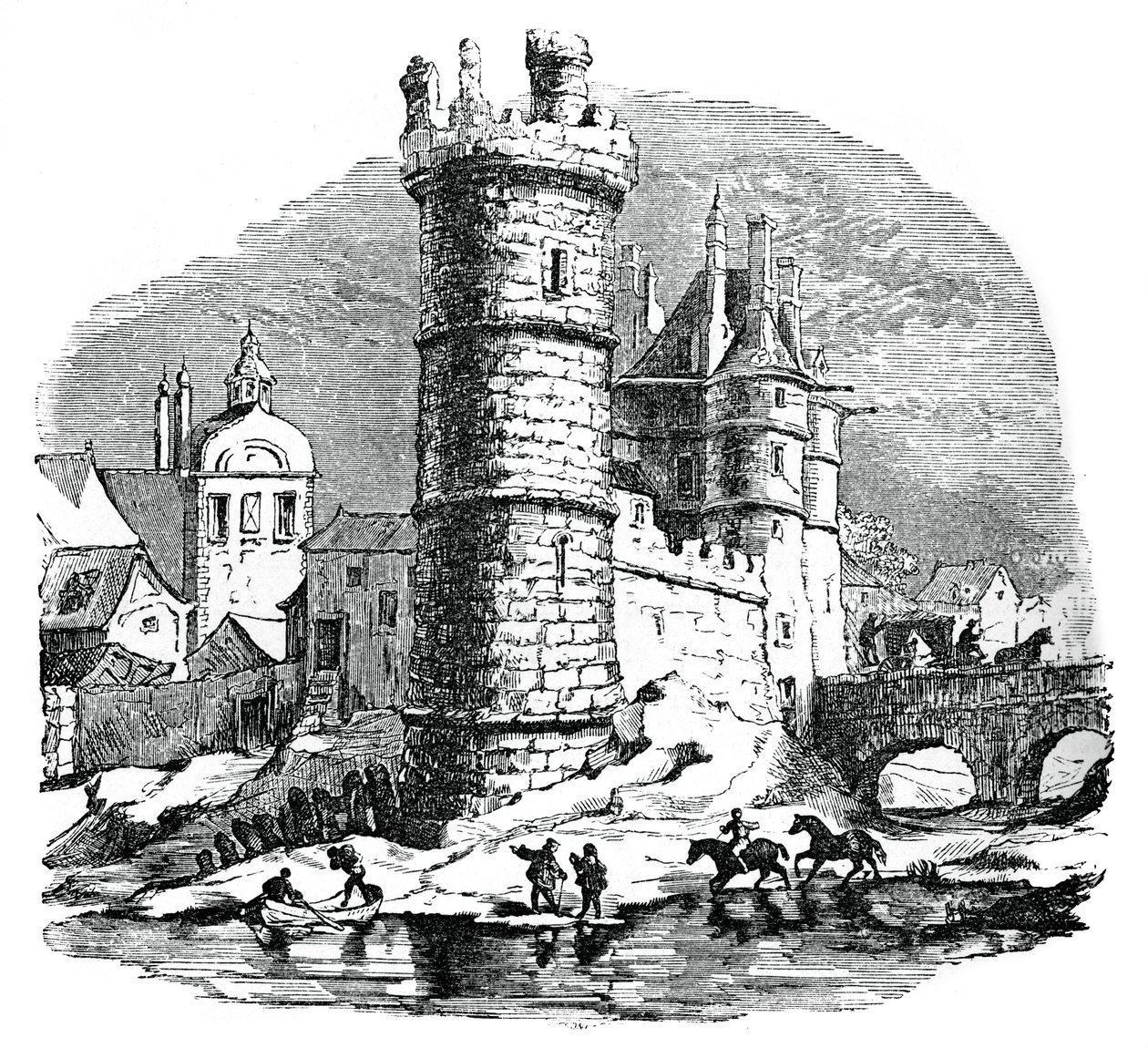 Tour de Nesle, Paris, 1600-talet, 1870 av Unbekannt