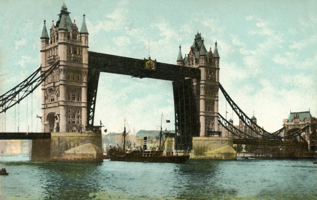Tower Bridge, London, 1906. av Unbekannt