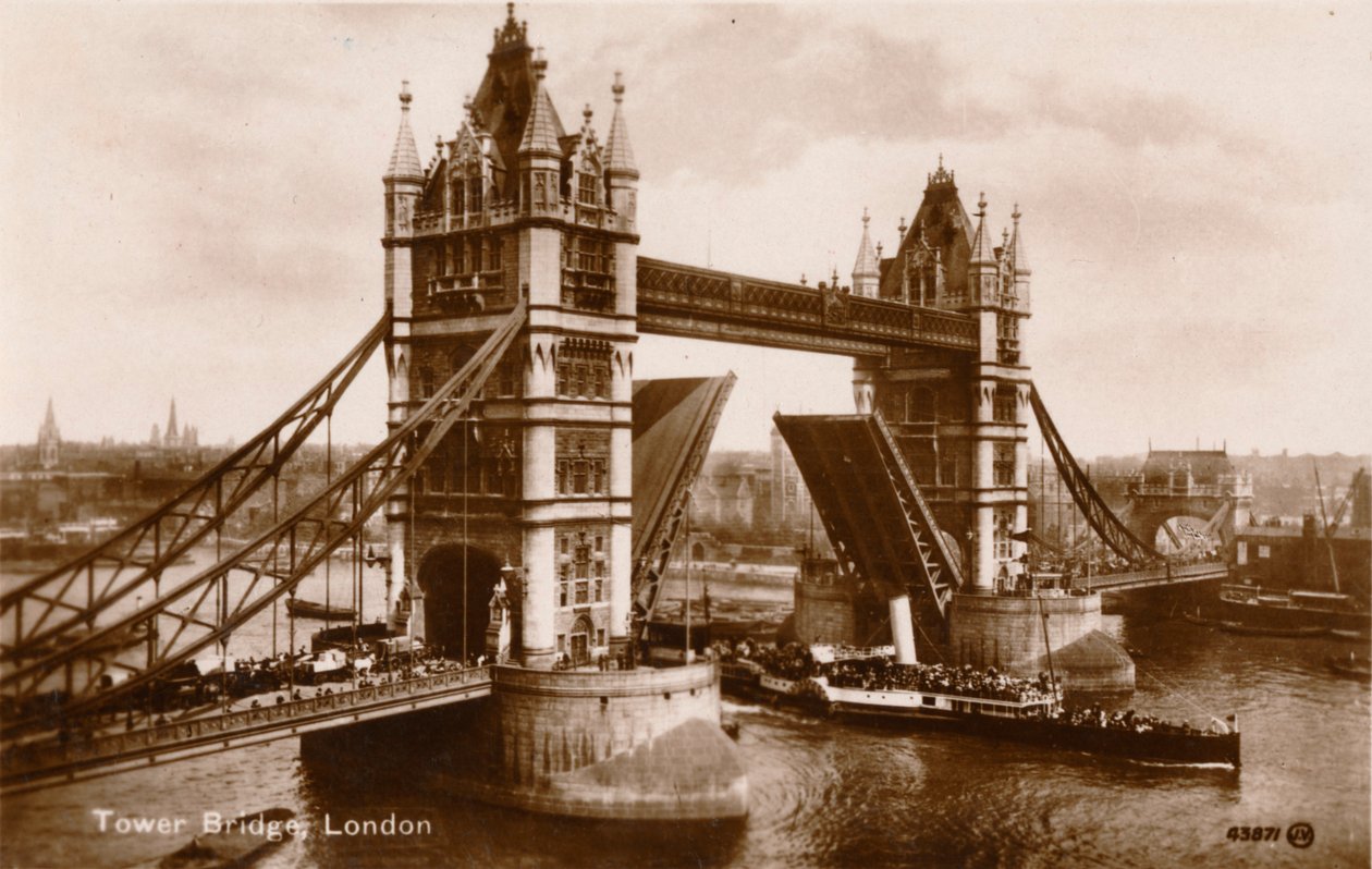 Tower Bridge, London, c1910 av Unbekannt